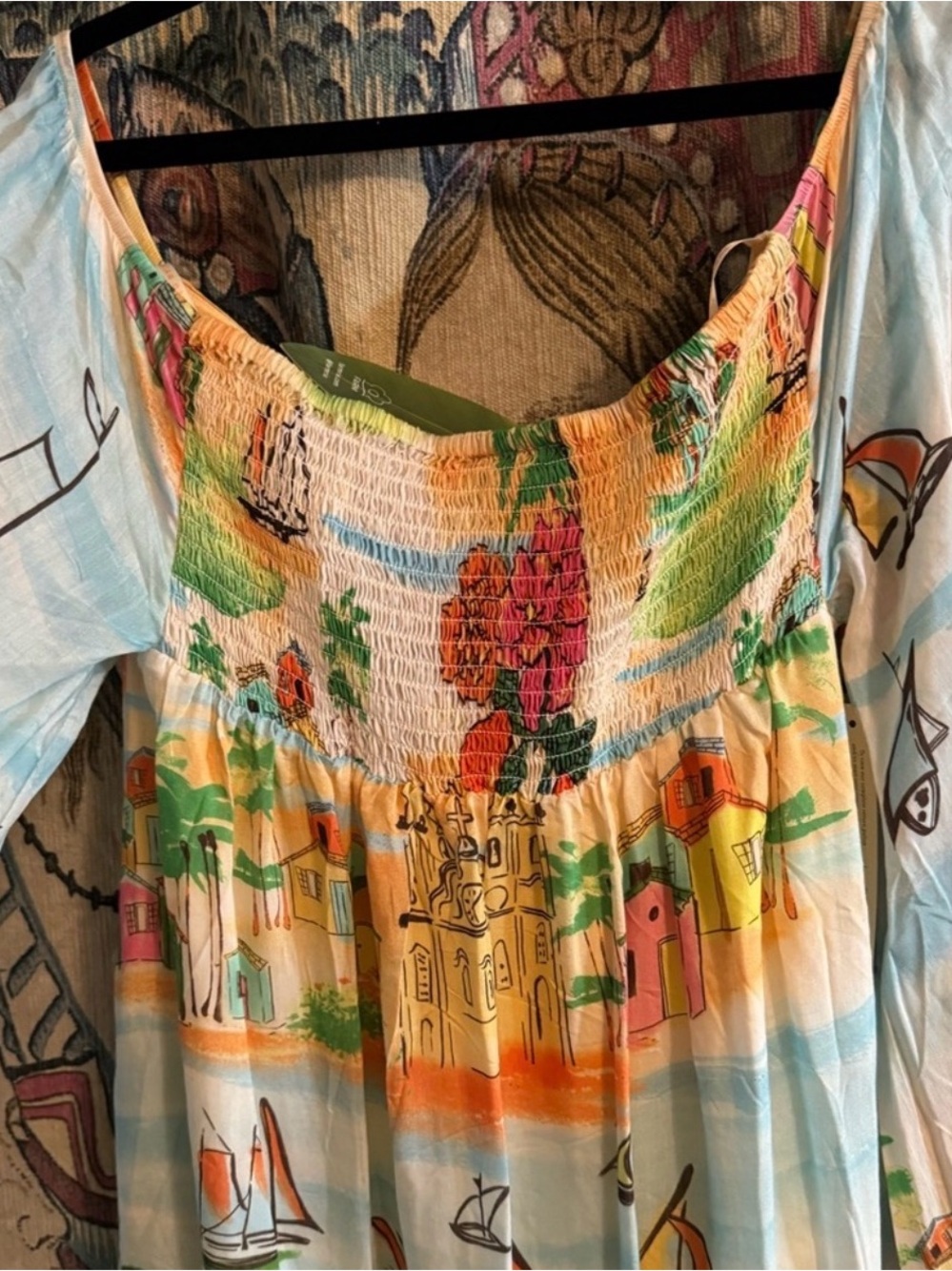 Farm Rio Leilani Off-The-Shoulder Maxi Dress - Picture 3 of 6